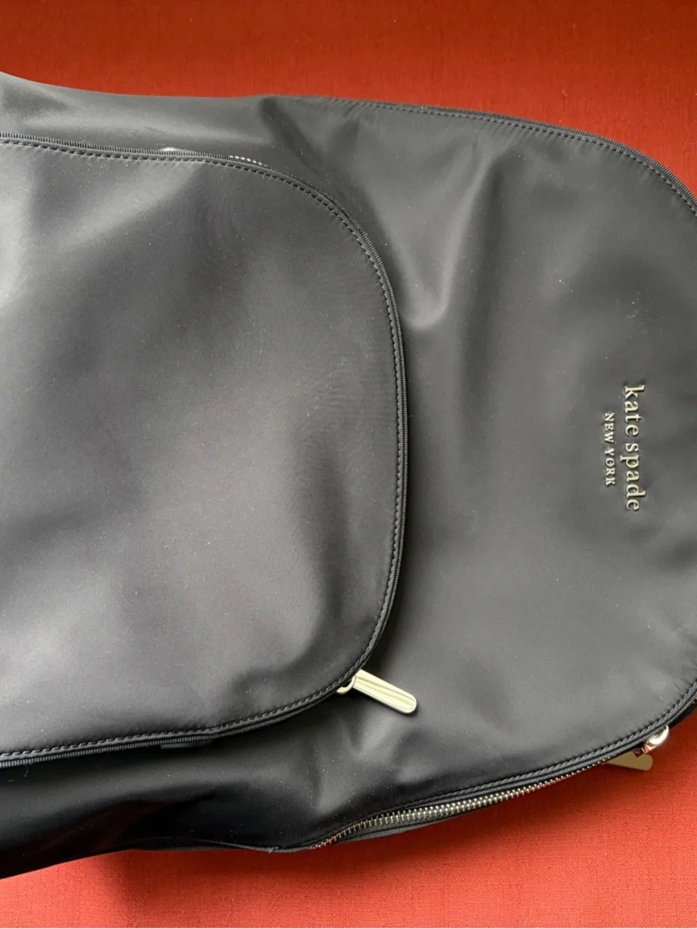kate spade Black Nylon Backpack with Front Pocket - Picture 2 of 7
